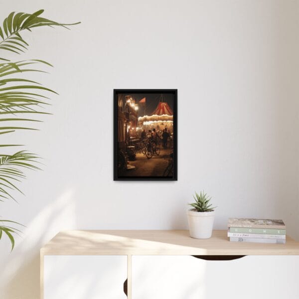 Steampunk Carnival Wall Art – Vintage Fairground Night Scene - Image 3