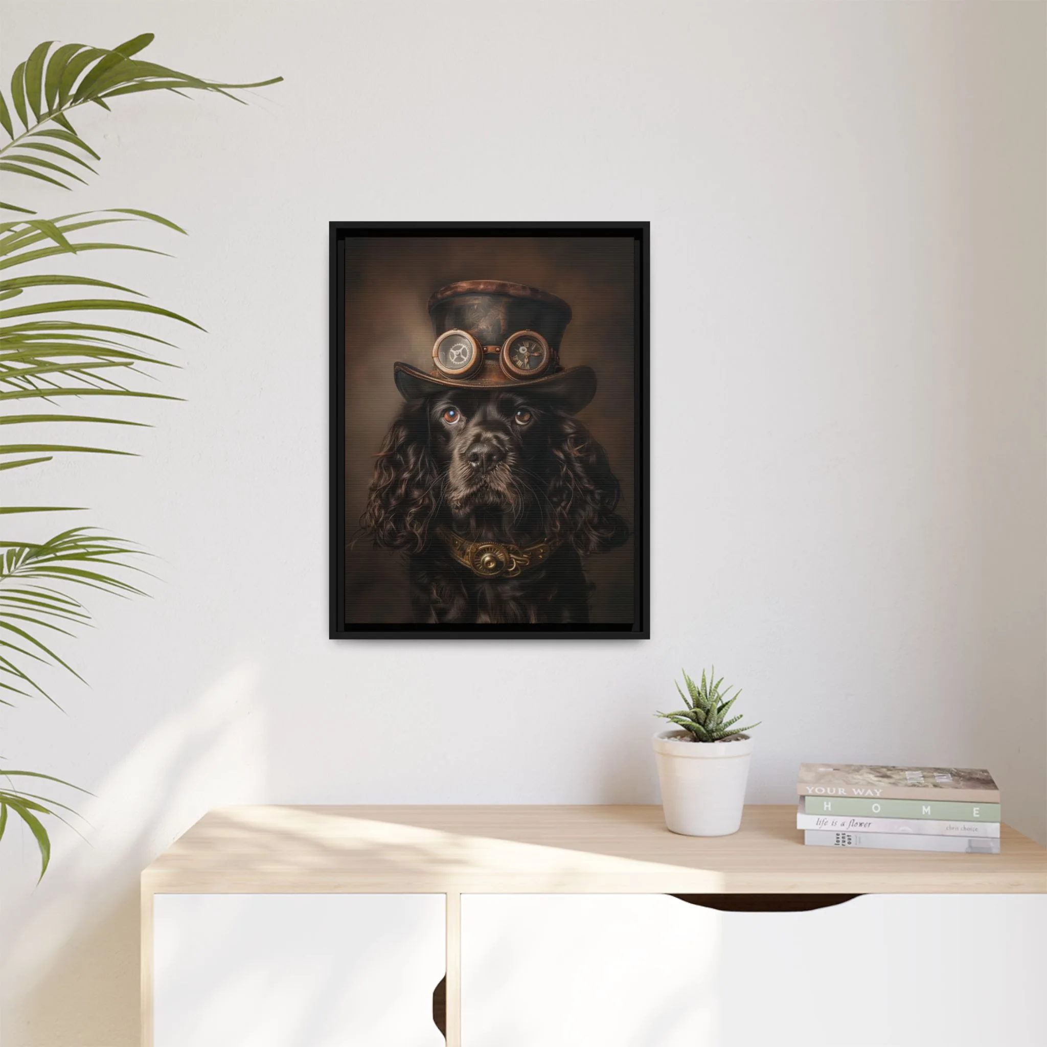 Steampunk Cocker Spaniel Wall Art – Vintage Victorian Dog Portrait - Image 5