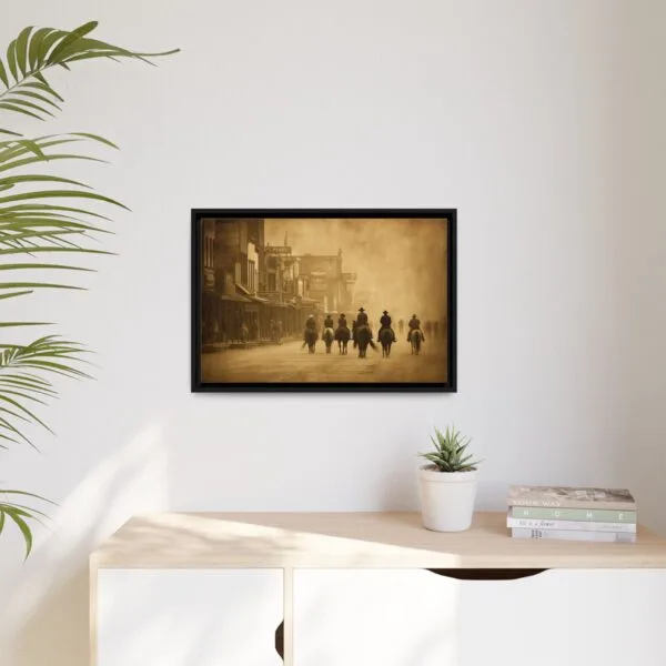 Old West Cowboy Town Wall Art – Vintage Sepia Western Street Print - Image 5