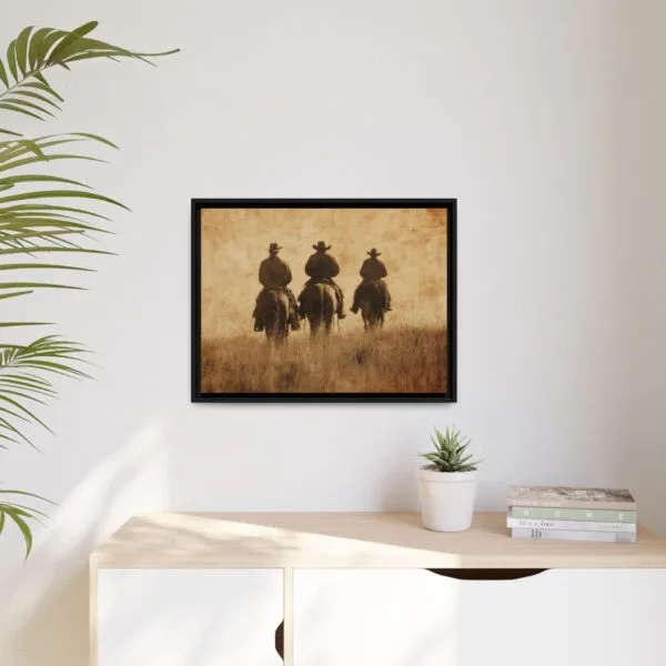 Cowboys on Horses Wall Art – Vintage Western Print - Image 5