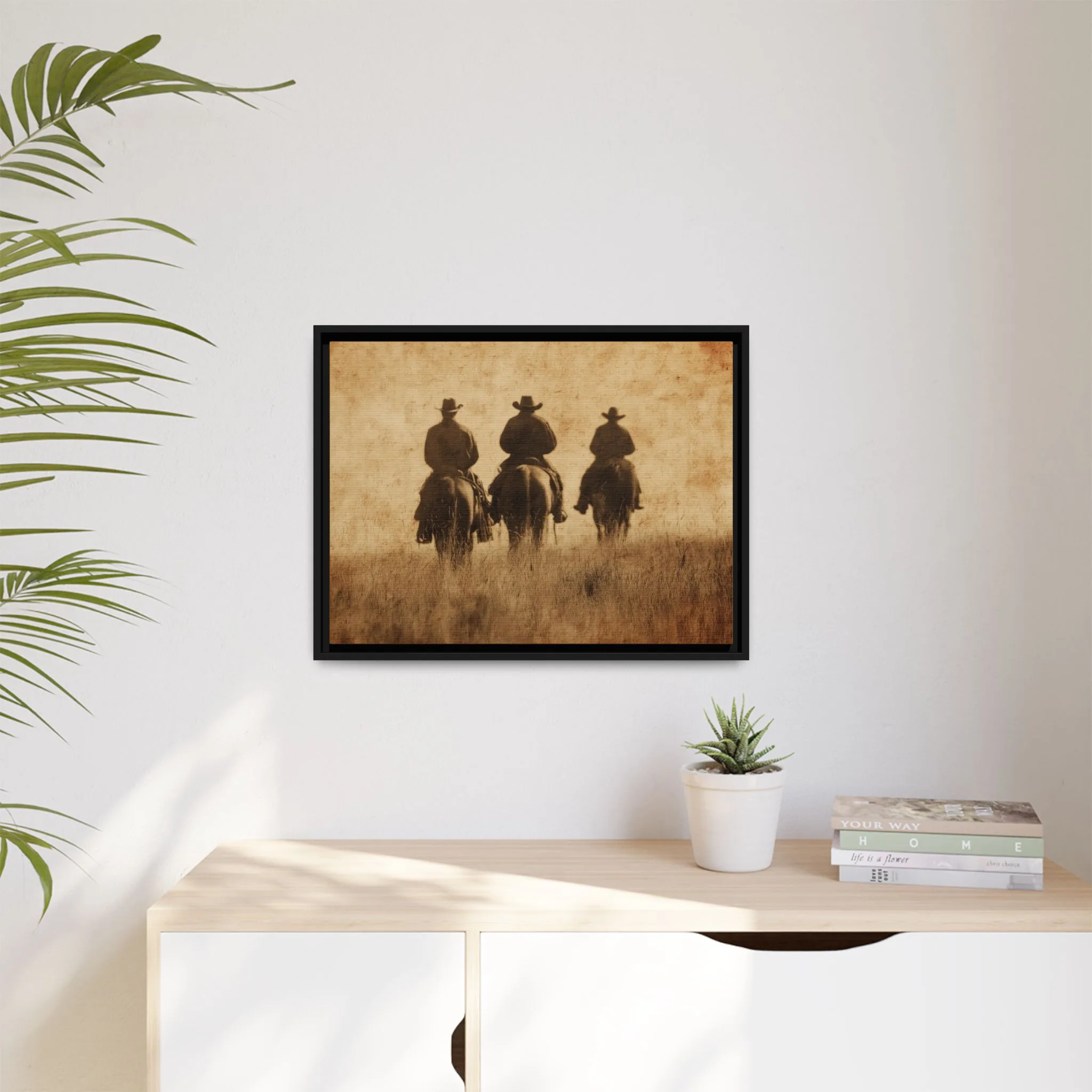Cowboys on Horses Wall Art – Vintage Western Print - Image 5