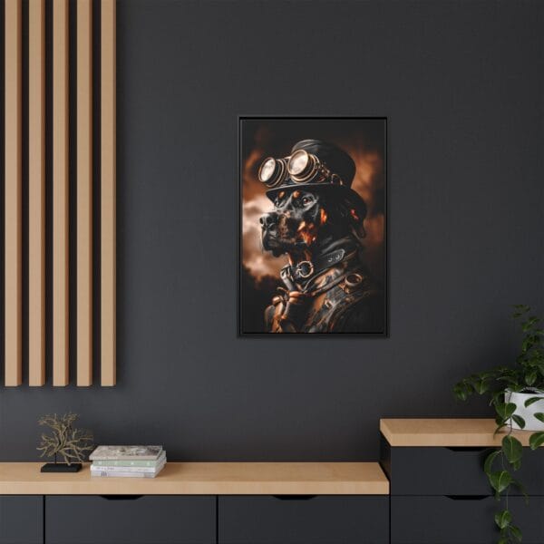 Steampunk Doberman Pinscher Wall Art – Vintage Industrial Dog Portrait - Image 3