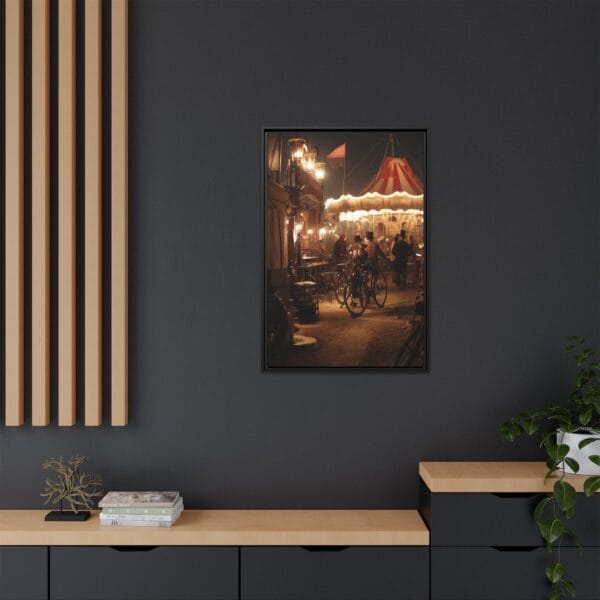 Steampunk Carnival Wall Art – Vintage Fairground Night Scene - Image 2