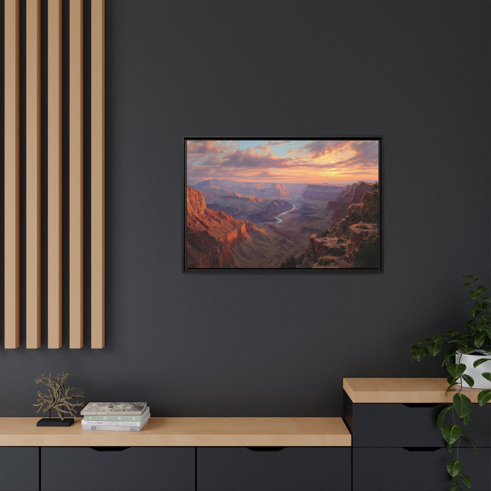 Grand Canyon Sunset Wall Art – Colorful Canyon Landscape Print - Image 4