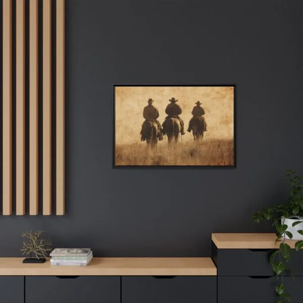Cowboys on Horses Wall Art – Vintage Western Print - Image 4
