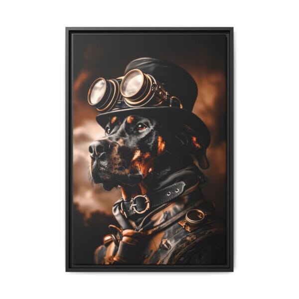 Steampunk Doberman Pinscher Wall Art – Vintage Industrial Dog Portrait - Image 4