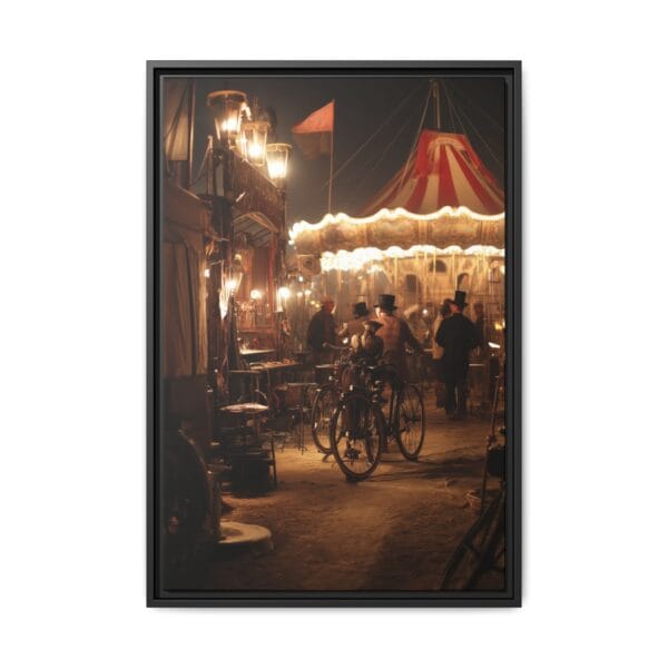 Steampunk Carnival Wall Art – Vintage Fairground Night Scene - Image 4