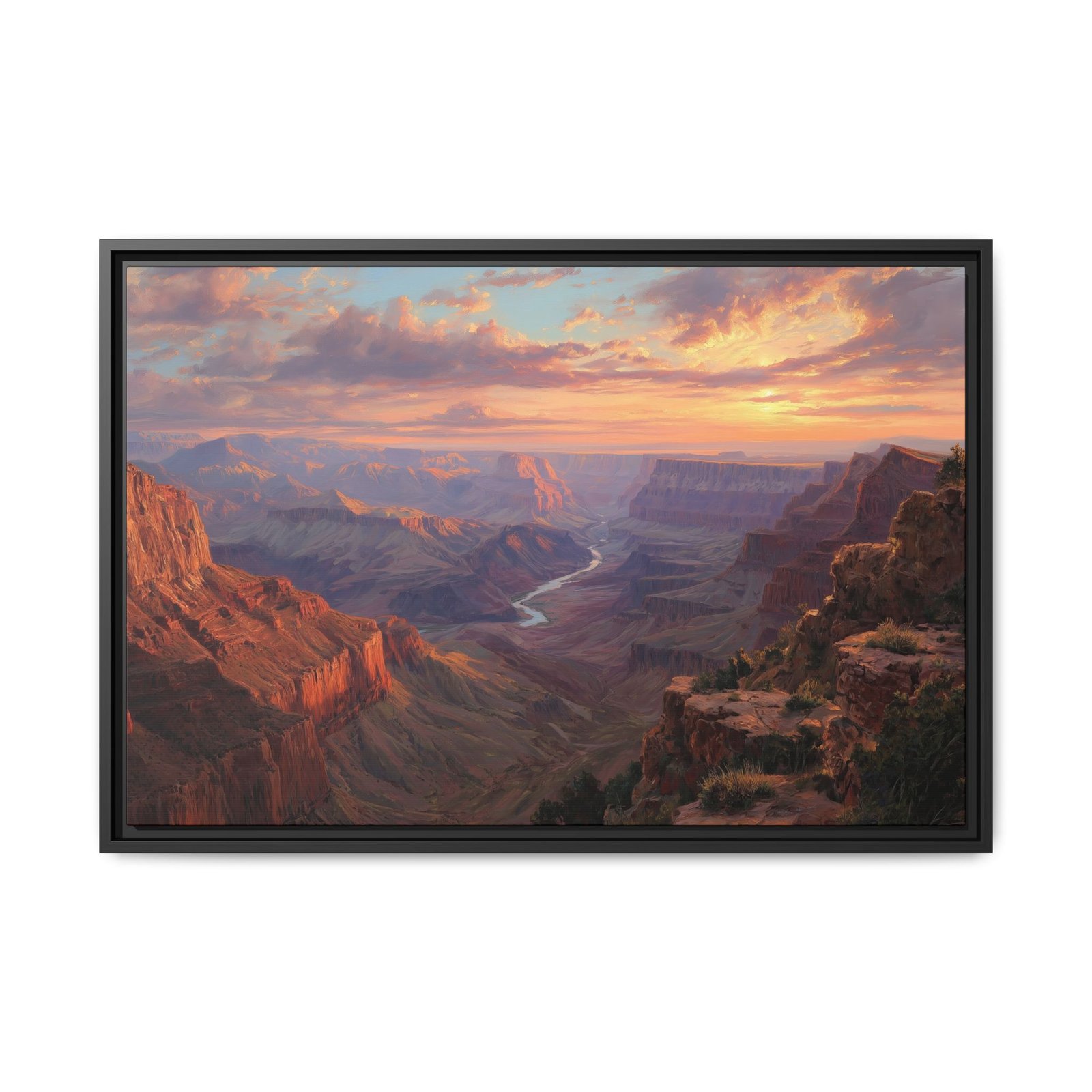 Grand Canyon Sunset Wall Art – Colorful Canyon Landscape Print - Image 2