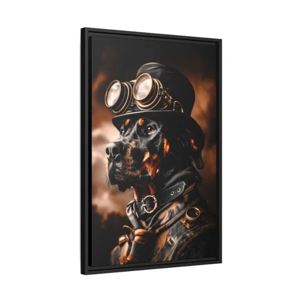 Steampunk Doberman Pinscher Wall Art – Vintage Industrial Dog Portrait - Image 5