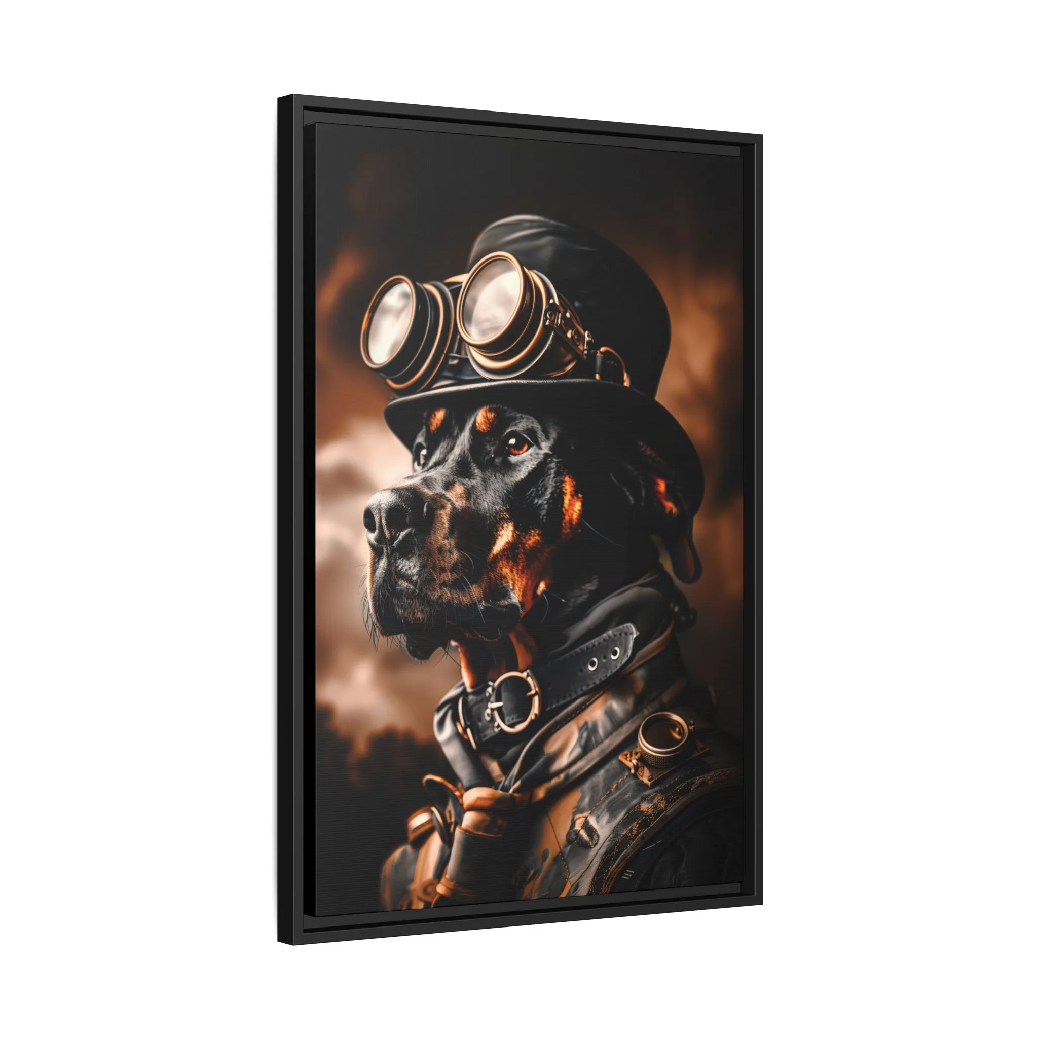 Steampunk Doberman Pinscher Wall Art – Vintage Industrial Dog Portrait - Image 5