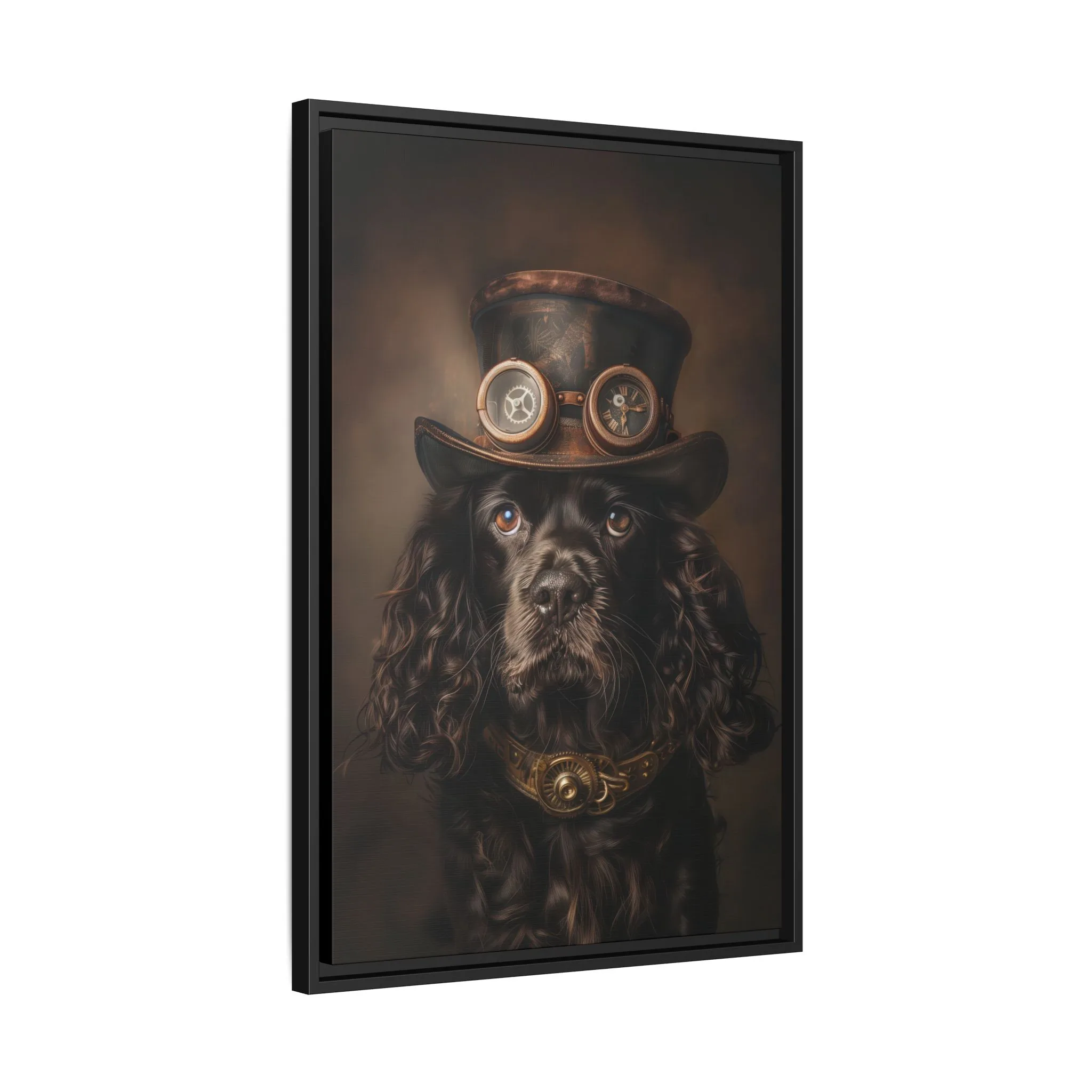 Steampunk Cocker Spaniel Wall Art – Vintage Victorian Dog Portrait - Image 3