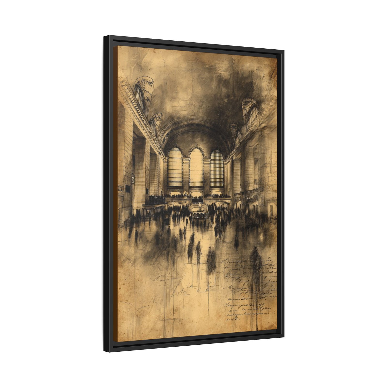 Vintage Grand Central Station Wall Art – Sepia NYC Interior Print - Image 3