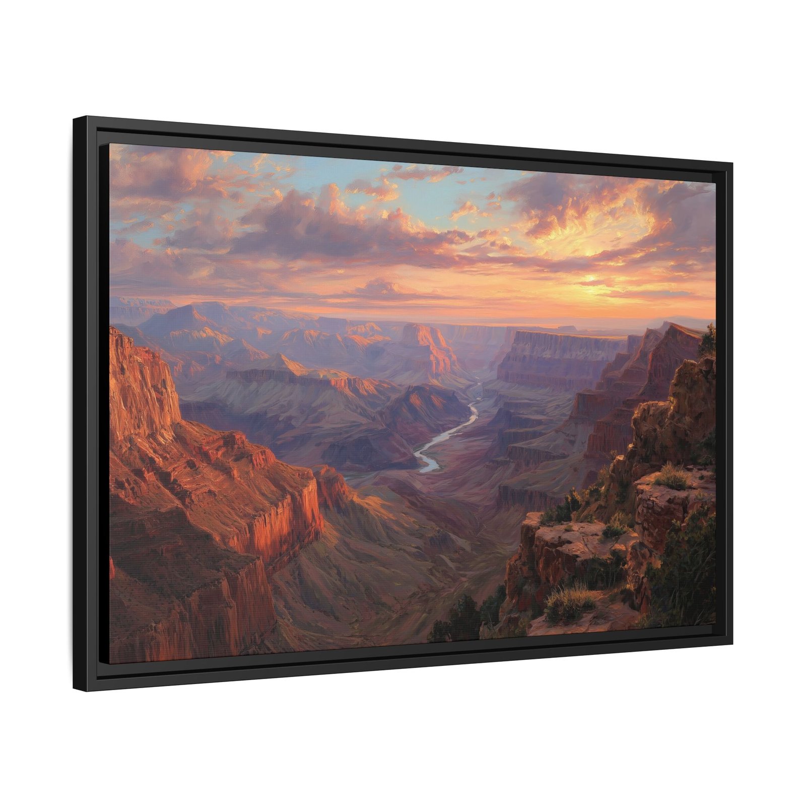 Grand Canyon Sunset Wall Art – Colorful Canyon Landscape Print - Image 3