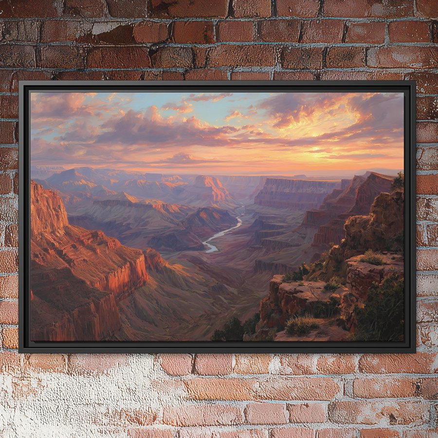 Grand Canyon sunset wall art.