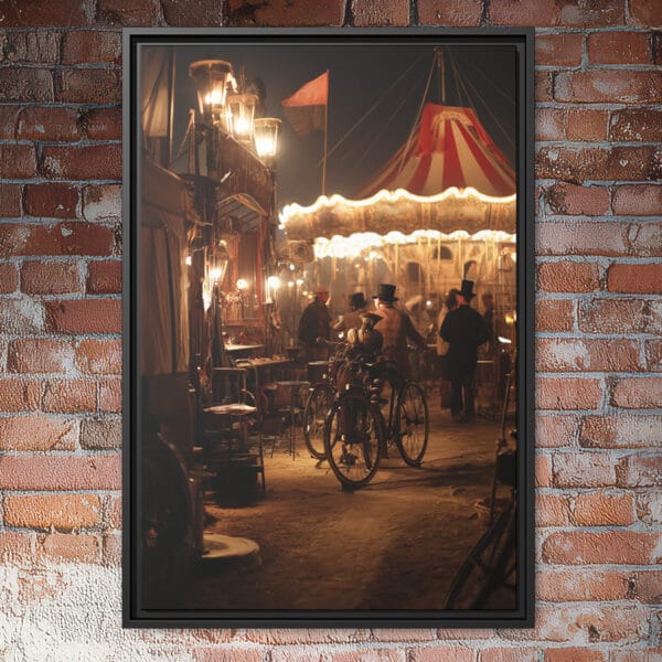 Vintage steampunk carnival wall art.