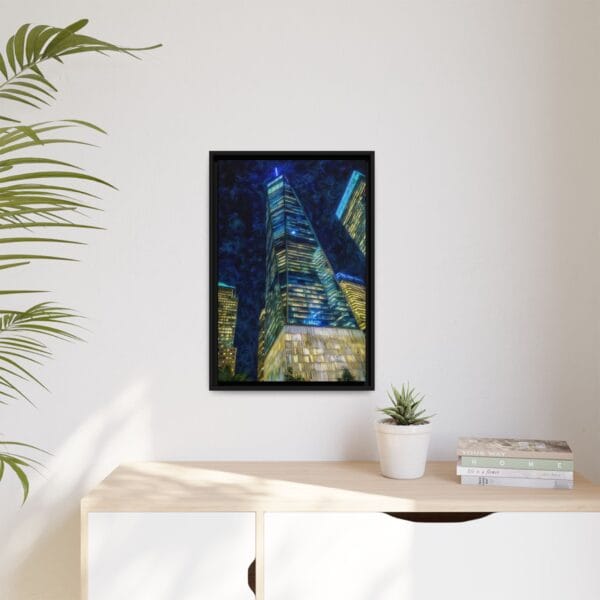 One World Trade Center Night Wall Art – Modern NYC Skyline Skyscraper - Image 5