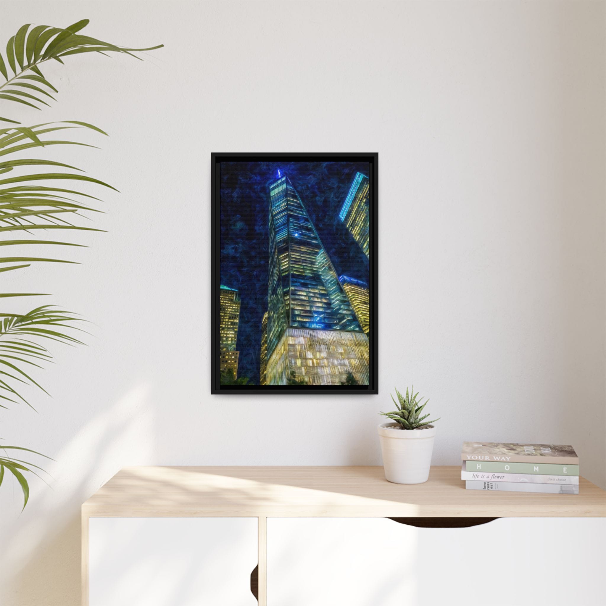 One World Trade Center Night Wall Art – Modern NYC Skyline Skyscraper - Image 5