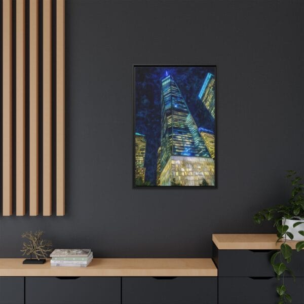 One World Trade Center Night Wall Art – Modern NYC Skyline Skyscraper - Image 4