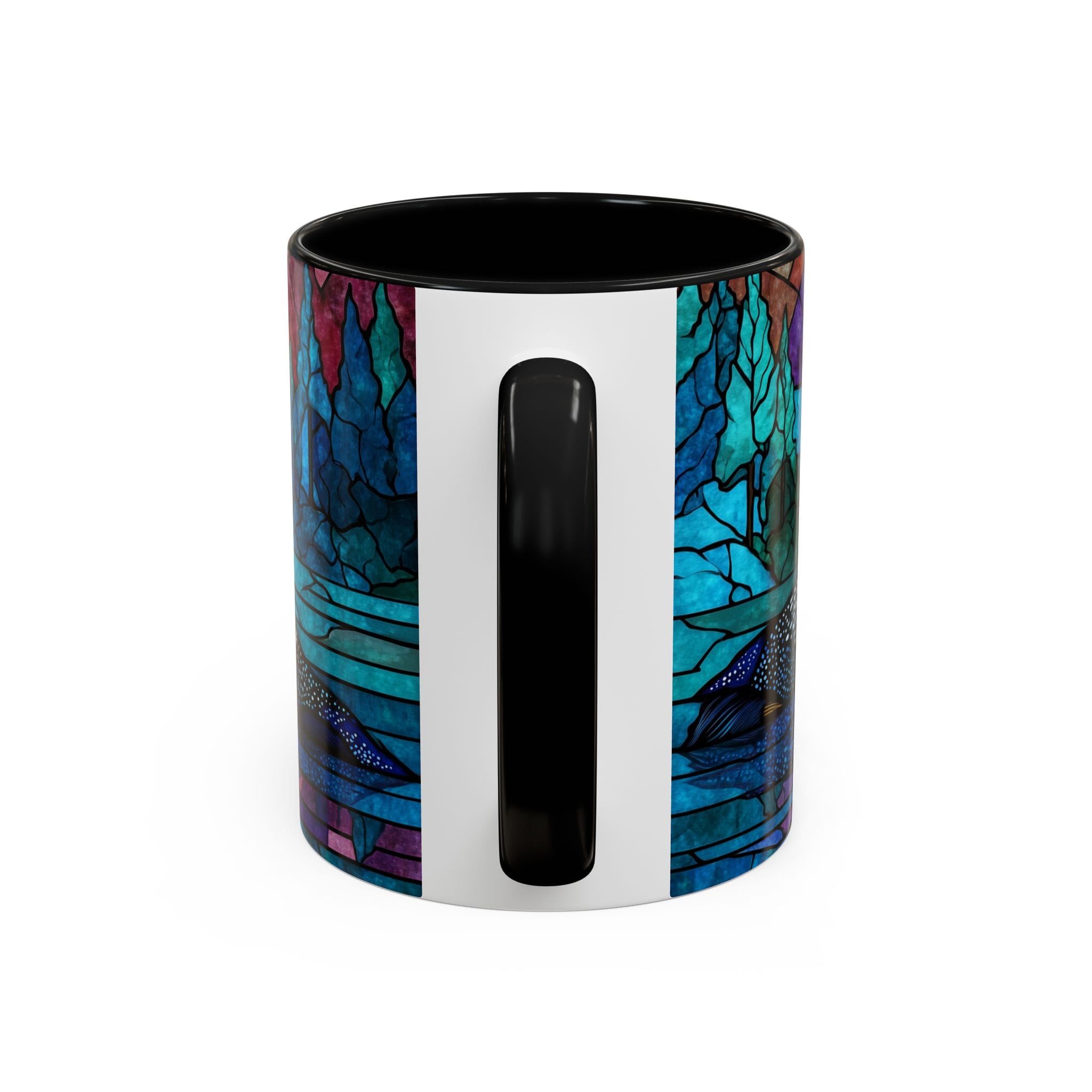 Loon Stained Glass Coffee Mug - Image 4