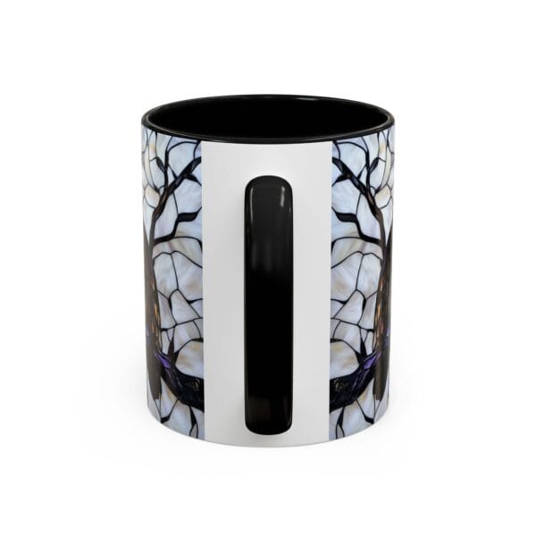 Great Horned Owl Stained Glass Coffee Mug - Image 5