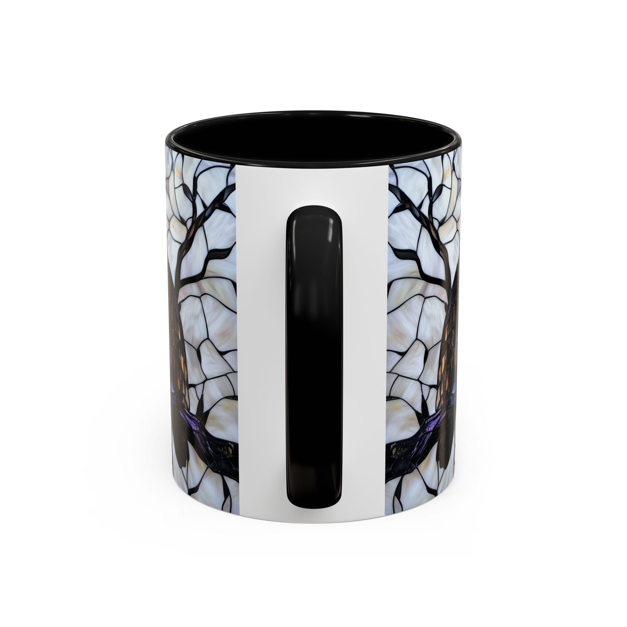 Great Horned Owl Stained Glass Coffee Mug - Image 5