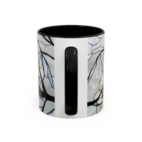 Crow or Raven Stained Glass Coffee Mug - Image 5