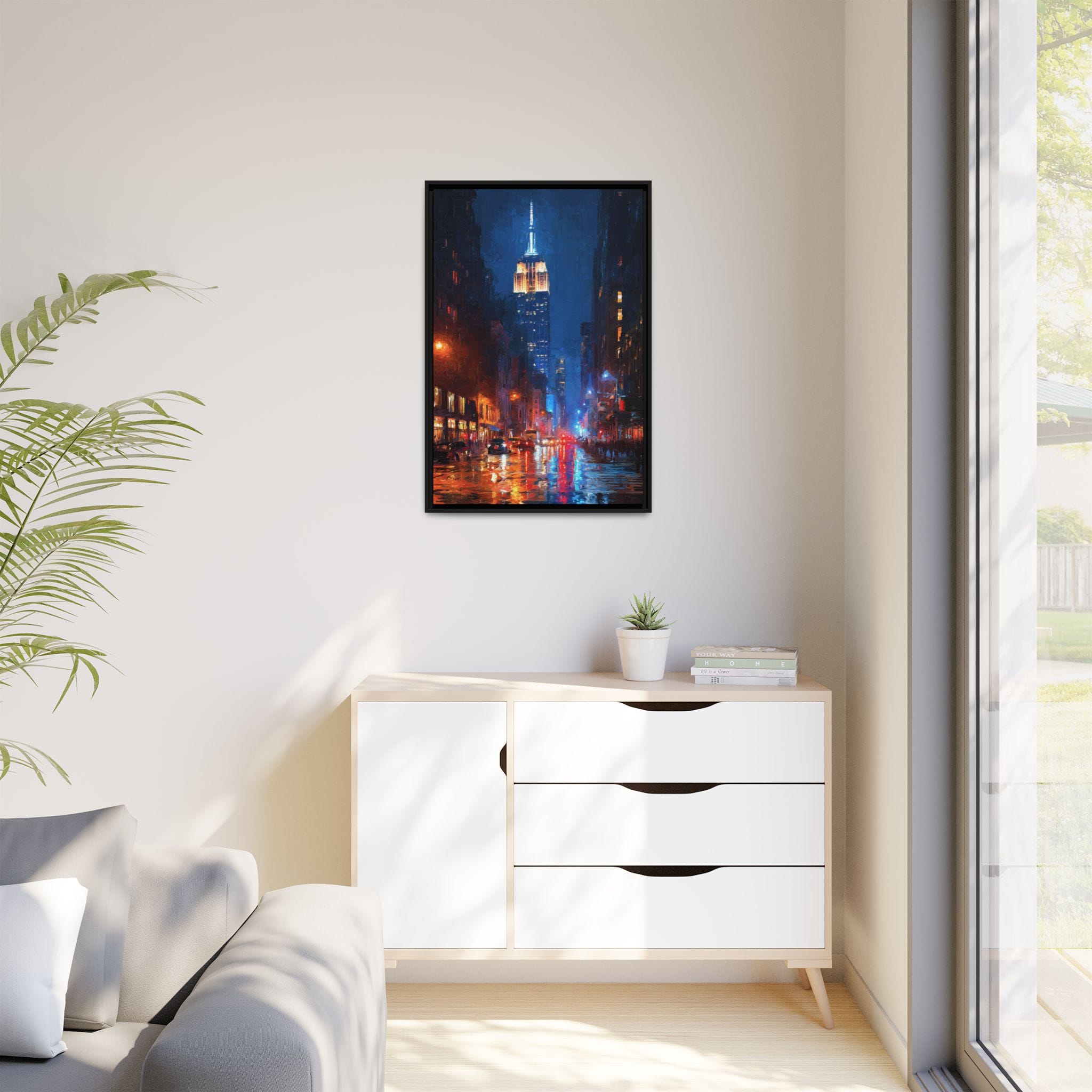 Empire State Building Wall Art – NYC Night Cityscape Print - Image 5