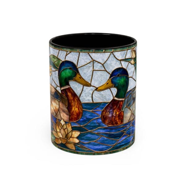 Mallard Duck Stained Glass Coffee Mug - Image 4
