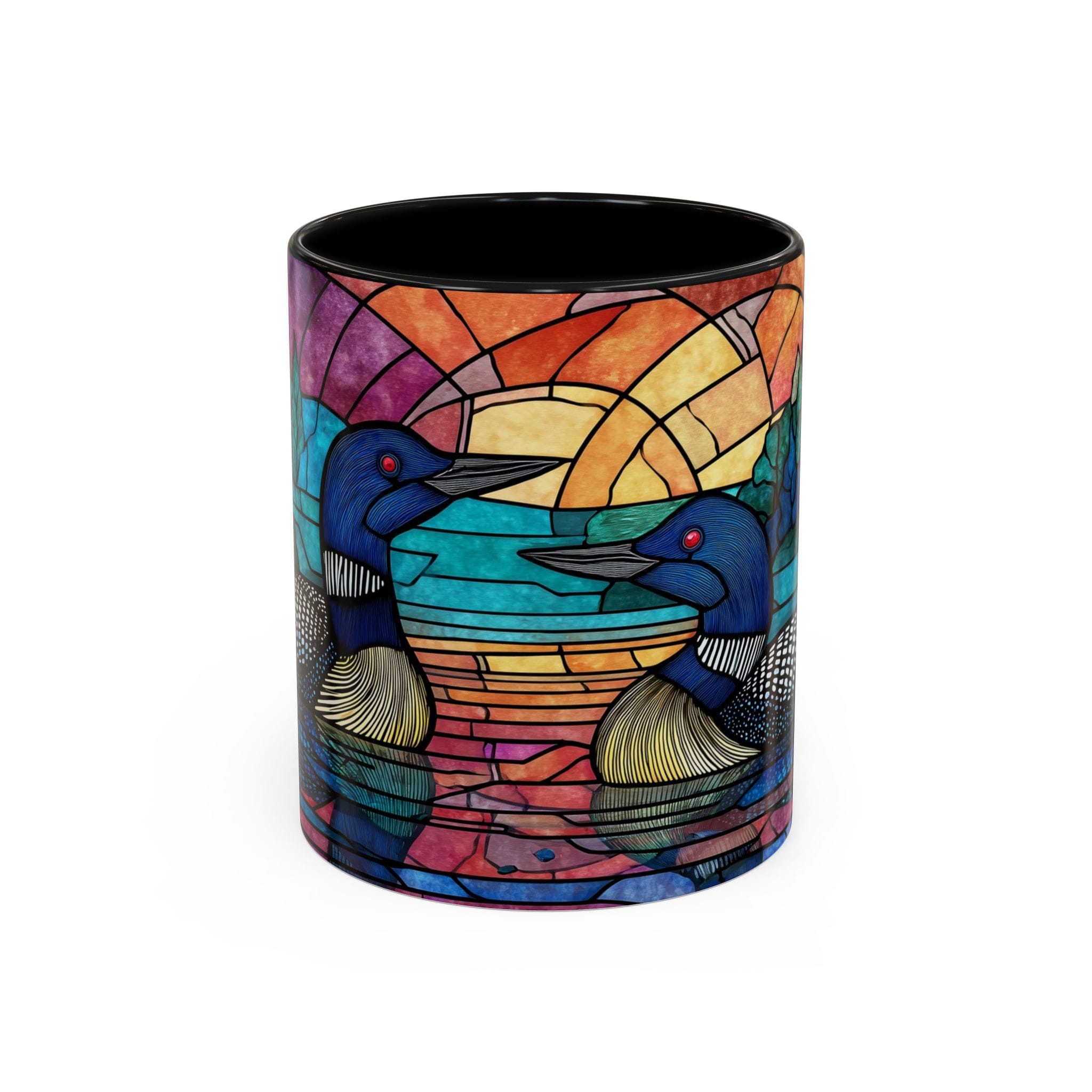 Loon Stained Glass Coffee Mug - Image 5