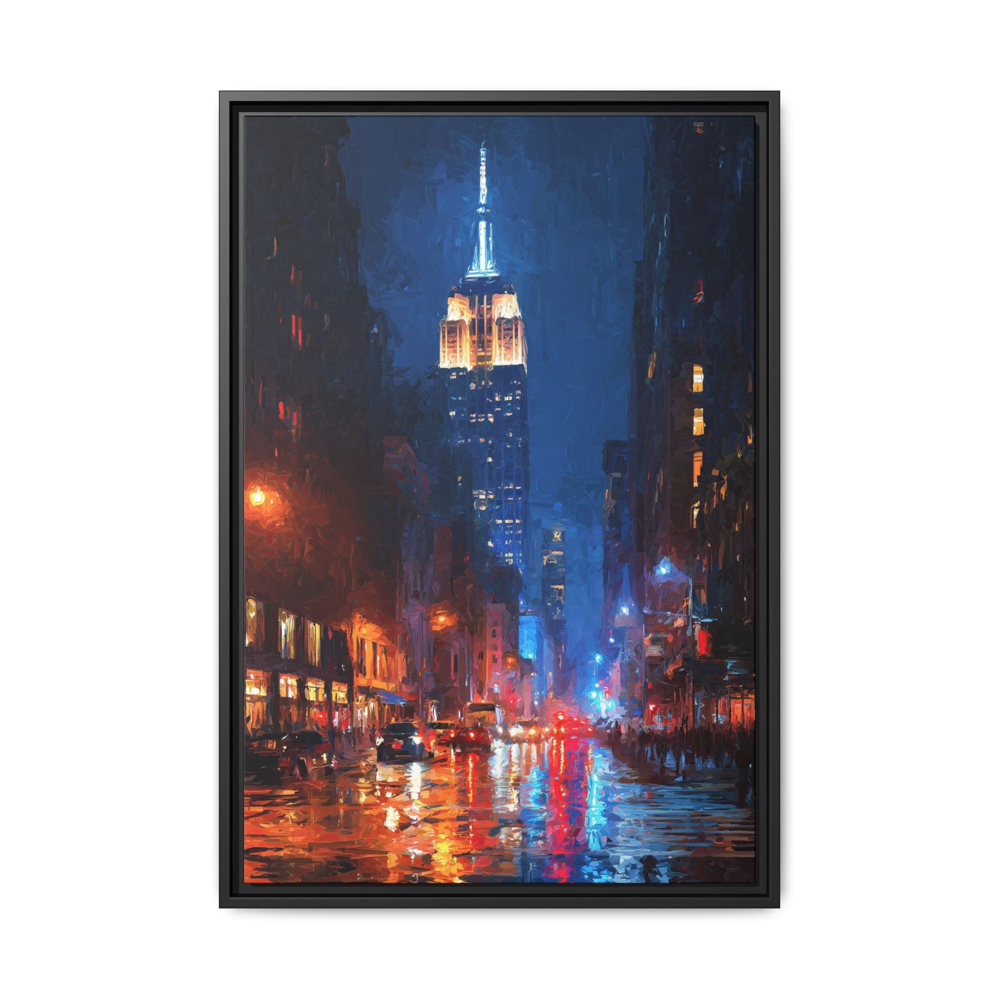 Empire State Building Wall Art – NYC Night Cityscape Print - Image 3