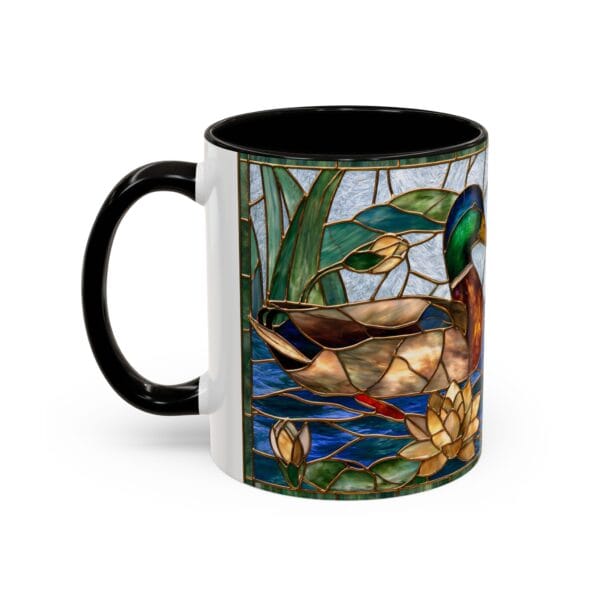 Mallard Duck Stained Glass Coffee Mug - Image 3