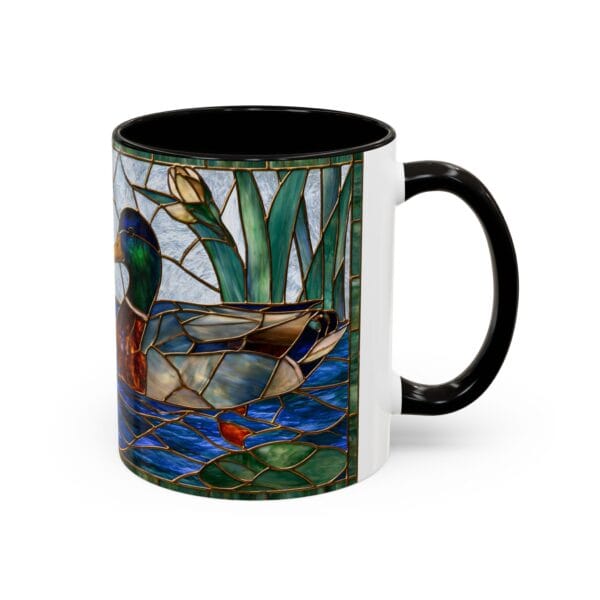 Mallard Duck Stained Glass Coffee Mug - Image 2