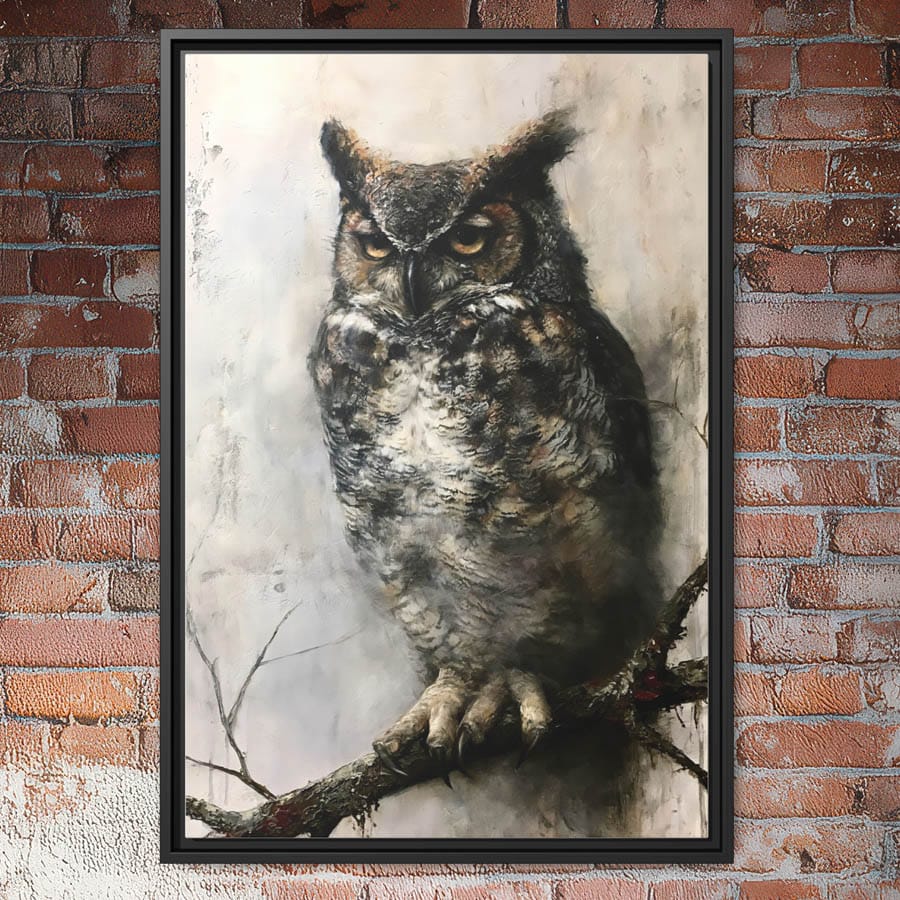 Great Horned Owl Wall Art Print